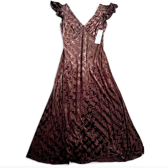 Calvin Klein Burnout Velvet Dress - Picture 2 of 4